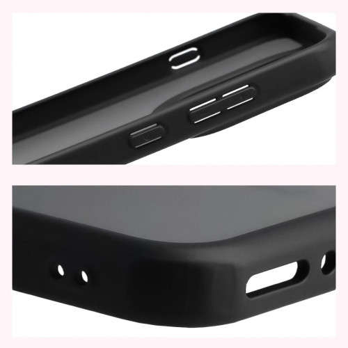 Etui + szkło hartowane Bizon Angelo Pack do Oppo Find X9, przydymione z czarną ramką