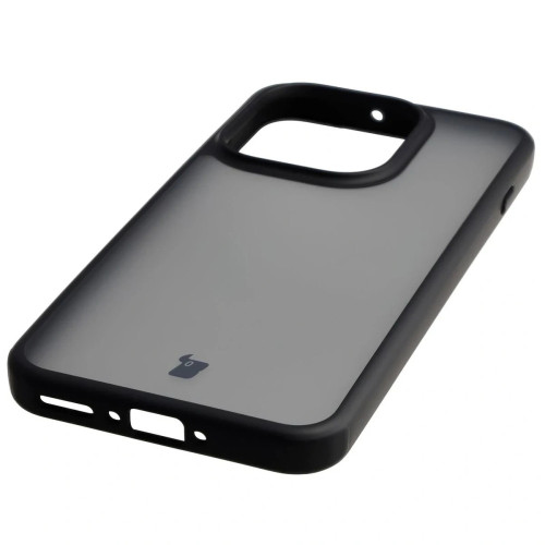 Etui + szkło hartowane Bizon Angelo Pack do Oppo Find X9, przydymione z czarną ramką