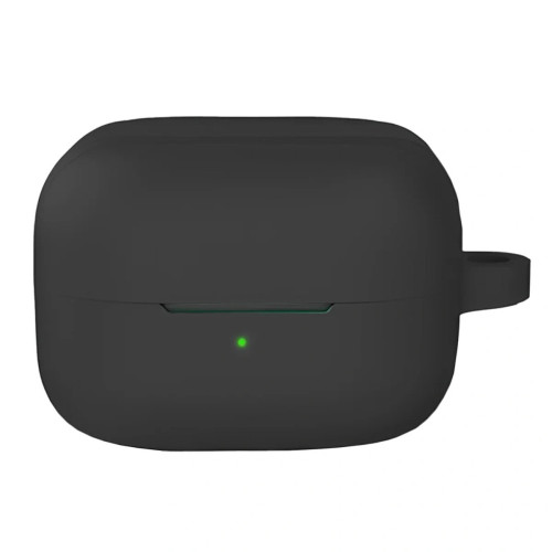 Silikonowe etui z karabińczykiem Bizon Case Headphone Silicone do Galaxy Buds 4 / 4 Pro, czarne