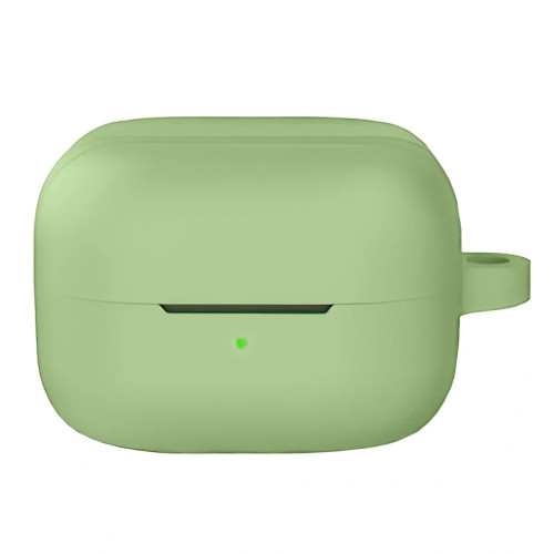 Silikonhülle mit Karabiner Bizon Case Headphone Silicone für Galaxy Buds 4 / 4 Pro, hellgrün