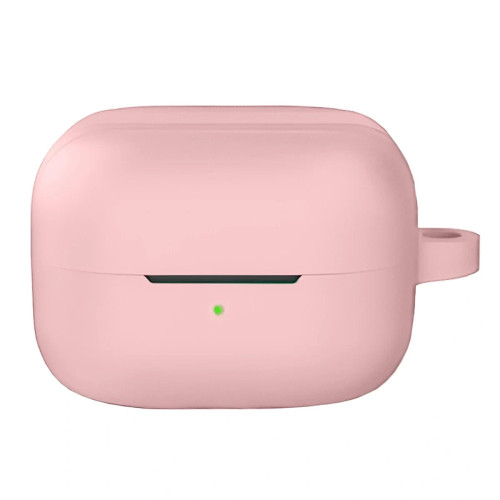 Silikonhülle mit Karabiner für Bizon Case Headphone Silicone für Galaxy Buds 4 / 4 Pro, rosa