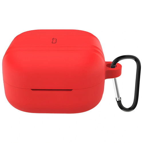 Silikonhülle mit Karabiner Bizon Case Headphone Silicone für Galaxy Buds 4 / 4 Pro, rot