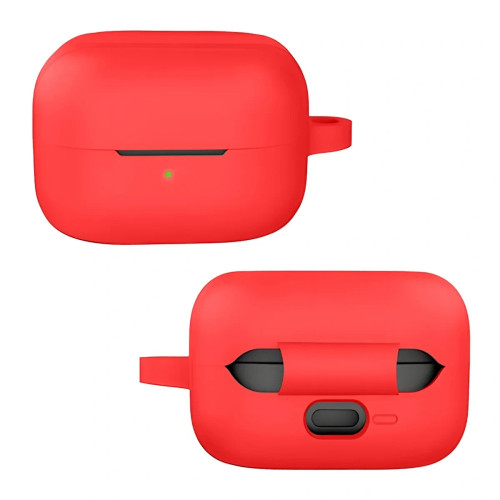 Silikonhülle mit Karabiner Bizon Case Headphone Silicone für Galaxy Buds 4 / 4 Pro, rot