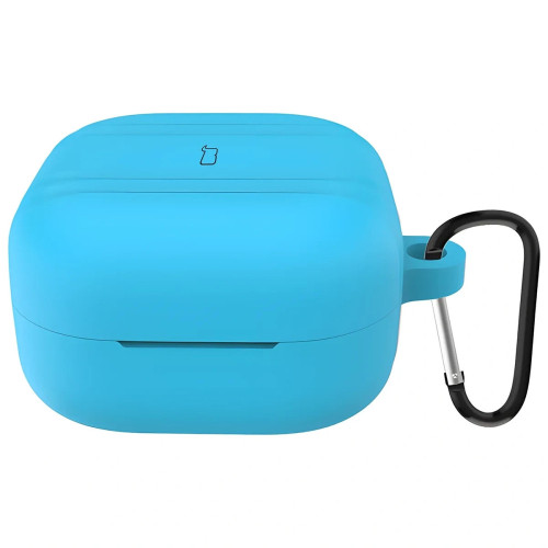 Silikonhülle mit Karabiner Bizon Case Headphone Silicone für Galaxy Buds 4 / 4 Pro, himmelblau