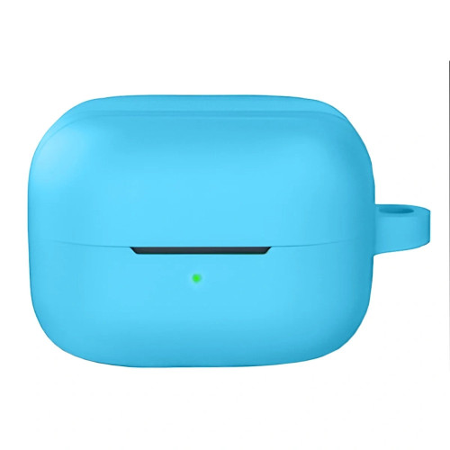 Silikonhülle mit Karabiner Bizon Case Headphone Silicone für Galaxy Buds 4 / 4 Pro, himmelblau
