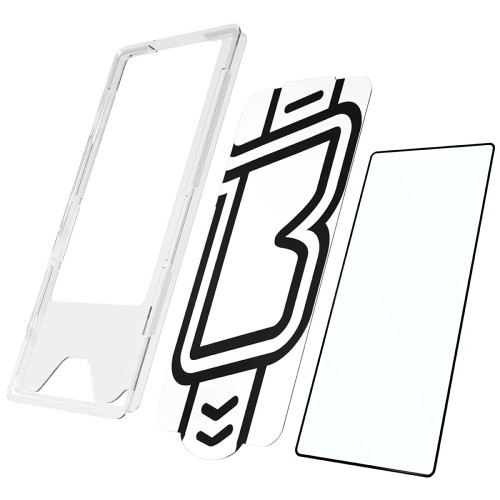 Szkło hartowane z ramką do łatwej aplikacji Bizon Glass Aplikator do iPhone 17 Pro Max, 2 sztuki