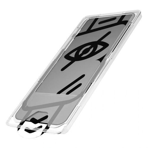 Szkło prywatyzujące z ramką aplikacyjną Bizon Glass Aplikator Shadow do Galaxy S25 Ultra, 2 zestawy