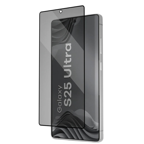 Szkło prywatyzujące z ramką aplikacyjną Bizon Glass Aplikator Shadow do Galaxy S25 Ultra, 2 zestawy