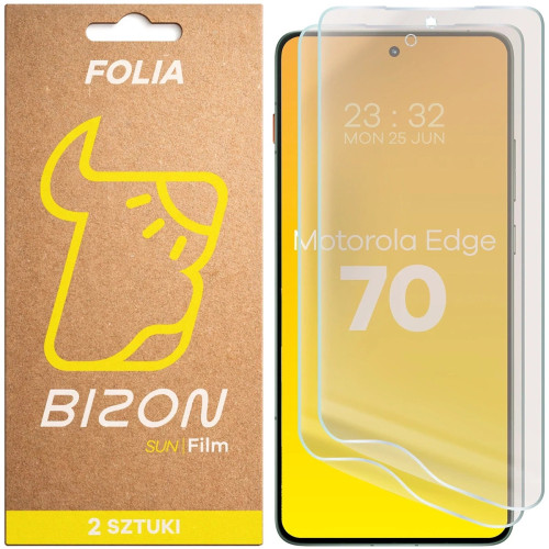 Folia matowa Bizon Film Sun Duo do Motorola Edge 70 [2 PACK]