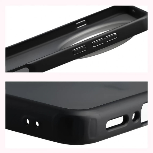 Etui Bizon Case Angelo do Oppo Find X9 Ultra, przydymione z czarną ramką