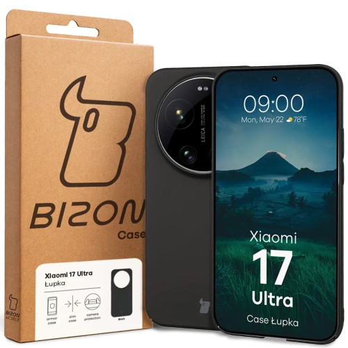 Bizon Case Łupka für Xiaomi 17 Ultra, schwarz