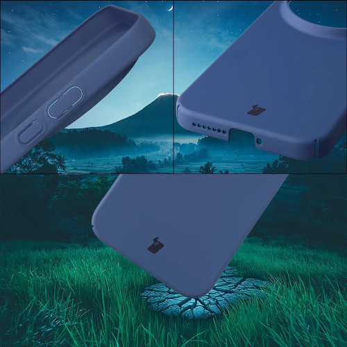 Etui Bizon Case Łupka do Xiaomi 17 Ultra, niebieskie