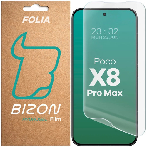 Folia hydrożelowa na ekran Bizon Film Hydrogel Front do Xiaomi POCO X8 Pro Max
