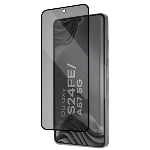 Szkło prywatyzujące z ramką aplikacyjną Bizon Glass Aplikator Shadow do Samsung Galaxy S24 FE / A57 5G [2 PACK]