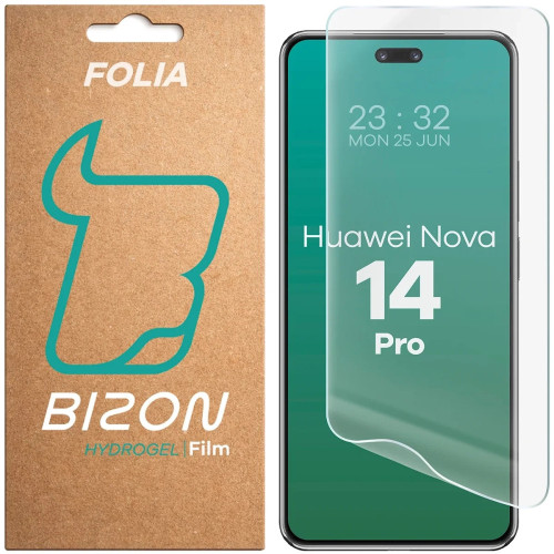Folia hydrożelowa na ekran Bizon Film Hydrogel Front do Huawei nova 14 Pro, 1 sztuka