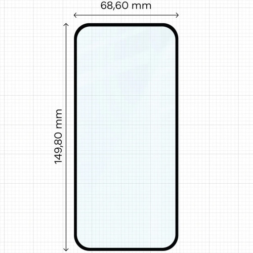 Szkło hartowane Bizon Glass Edge do Google Pixel 10a, czarna ramka