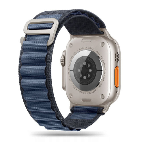 Tech-Protect Nylon Pro strap for Apple Watch 8 / 9 / 10 / 11 / SE / Ultra (44 / 45 / 46 / 49 Mm) Navy / Blue