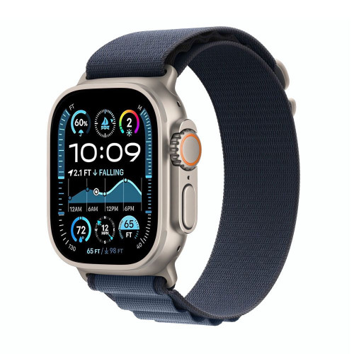 Tech-Protect Nylon Pro strap for Apple Watch 8 / 9 / 10 / 11 / SE / Ultra (44 / 45 / 46 / 49 Mm) Navy / Blue