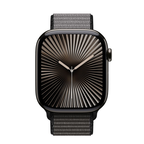 Curea sportivă Crong Nylon pentru Apple Watch 44/45/46/49 mm (Gri închis)