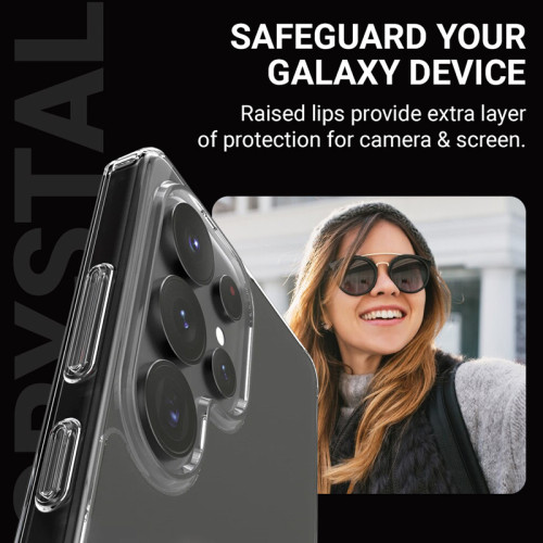 Etui Crong Crystal Shield Magnetic MagSafe do Samsung Galaxy S25+ Plus (przezroczysty)