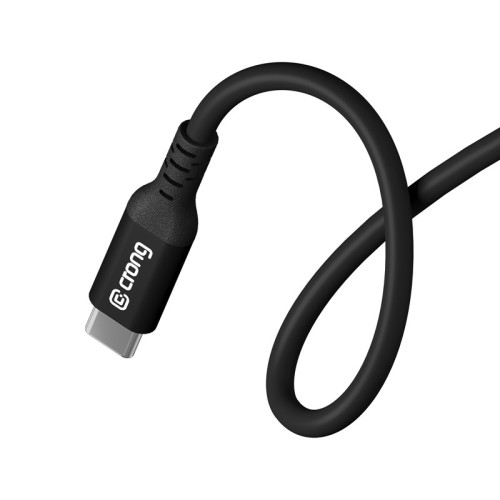 Crong Soft Link 100W PD 5A USB-C / USB-C 25cm (black)