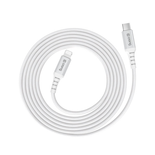 Crong Armor Link USB-C / Lightning Fast Charging Cable 150cm (white)