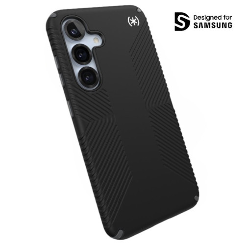 Speck Presidio2 Grip Magnet MagSafe case for Samsung Galaxy S25 / S24 (Black/Slate Grey/White)