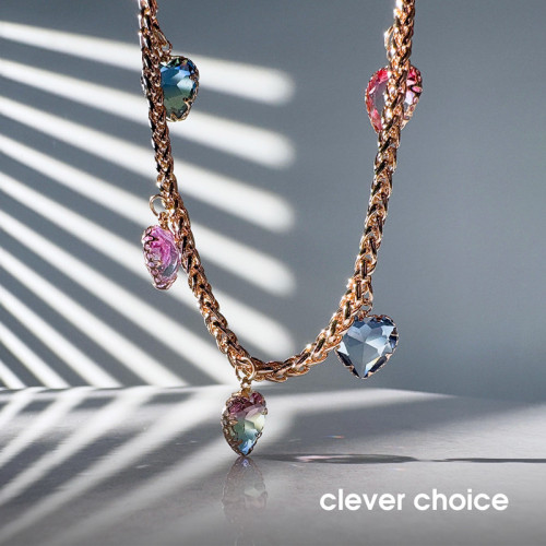 Smycz zawieszka do telefonu Crong Phone Charm (Rainbow Hearts)