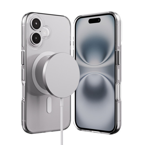 Etui Crong Clear MAG Pro do Apple iPhone 16 MagSafe (przezroczysty)