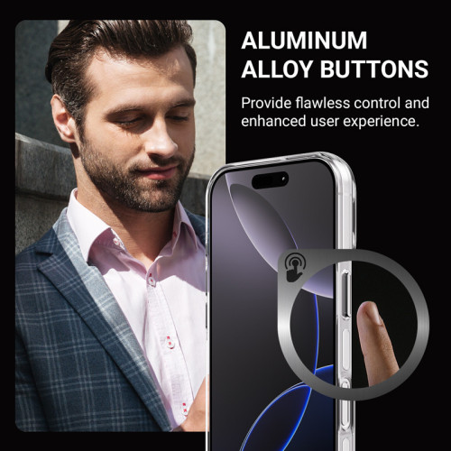 Crong Clear MAG Pro case for Apple iPhone 16 Pro MagSafe (transparent)