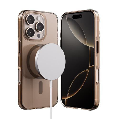 Crong Clear MAG Pro Case for Apple iPhone 16 Pro MagSafe (desert)