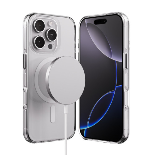 Etui Crong Clear MAG Pro do Apple iPhone 16 Pro Max MagSafe (przezroczysty)