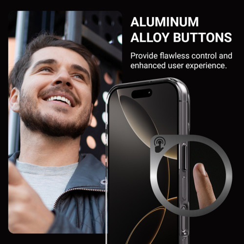 Crong Clear MAG Pro Case for Apple iPhone 15 Pro MagSafe (black)