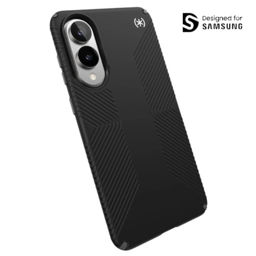 Speck Presidio2 Grip Magnet MagSafe case for Samsung Galaxy S25 Edge (Black/Slate Grey/White)