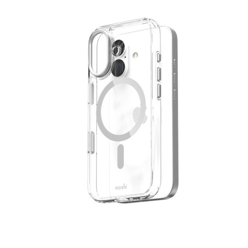 Moshi iGlaze MagSafe Case for Apple iPhone 17 (Luna Silver)