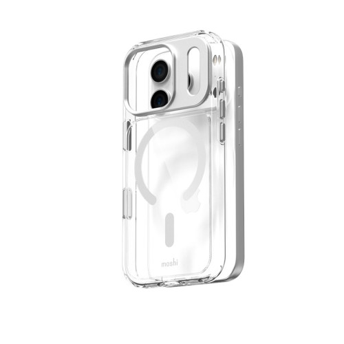 Moshi iGlaze MagSafe case for Apple iPhone 17 Pro (Luna Silver)