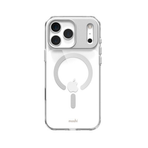 Etui Moshi iGlaze MagSafe für Apple iPhone 17 Pro Max (Luna Silver)