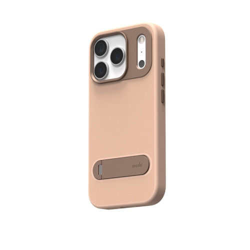 Moshi Kameleon MagSafe case for Apple iPhone 17 Pro with stand function (Milktea Brown)