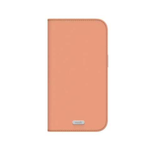 Leather 3-in-1 case with flap Moshi Overture MagSafe for Apple iPhone 17 Pro (Misty Coral)