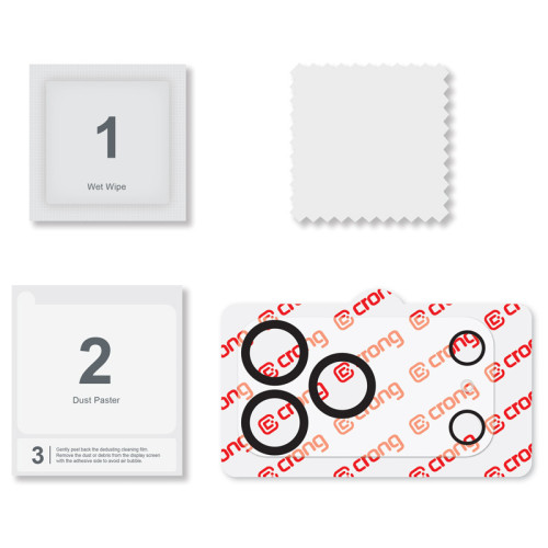 Glas für die Kamera Linse Crong Lens Shield für Apple iPhone 17 Pro