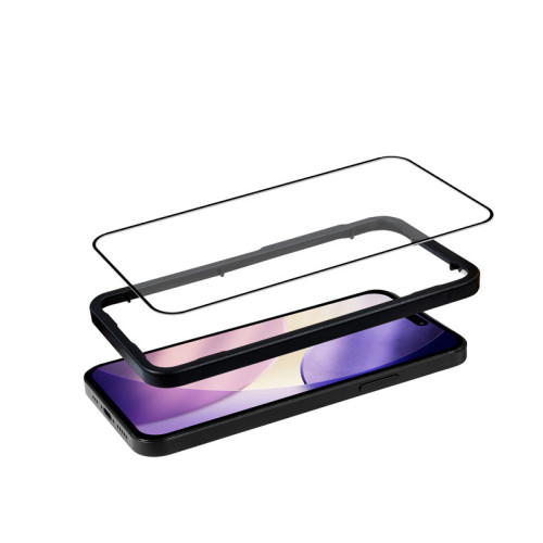 Crong 3D Armour Glass tempered glass for Apple iPhone 17 + installation frame