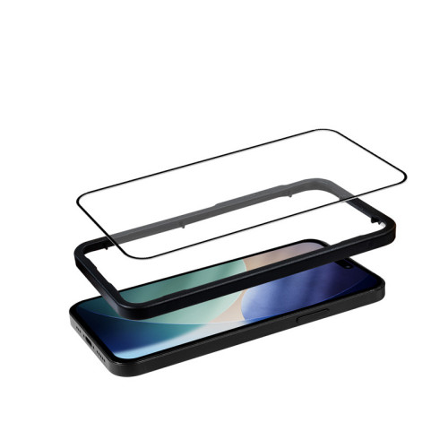 Crong 3D Armour Glass tempered glass for Apple iPhone 17 Pro + installation frame