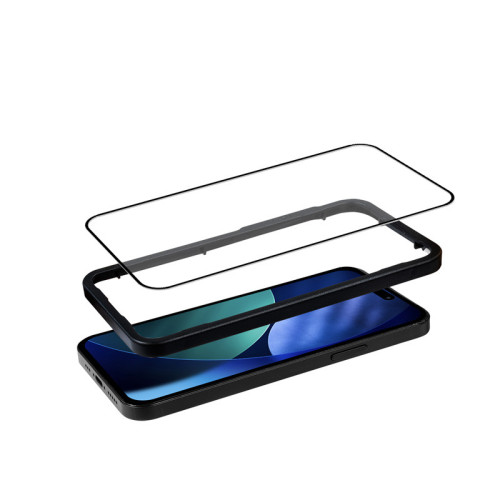 Hartglas Crong 3D Armour Glass für Apple iPhone 17 Pro Max + Installationsrahmen