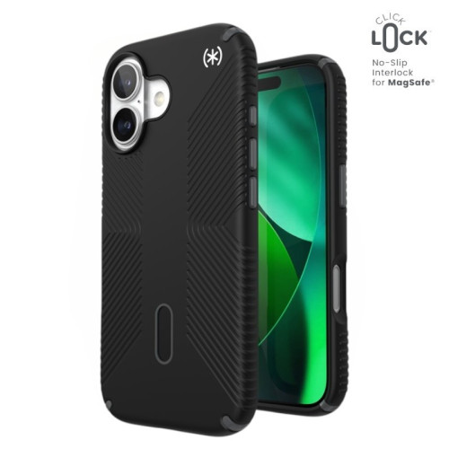 Etui Speck Presidio2 Grip ClickLock & MagSafe do Apple iPhone 17 (Black / Slate Grey / White)