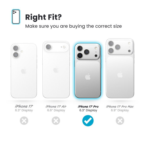 Etui Speck Presidio Lux MagSafe do Apple iPhone 17 Pro (Hyper Mirror Glitter / Silver Metallic)