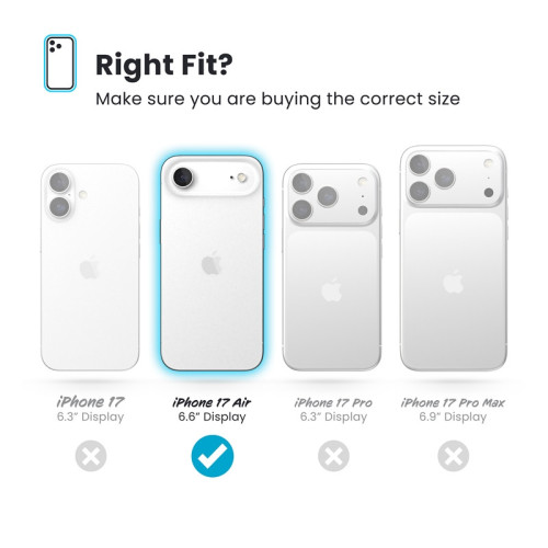 Etui Speck Presidio2 Grip ClickLock & MagSafe do Apple iPhone Air (Deep Sea / Silver Metallic / Spell Blue)