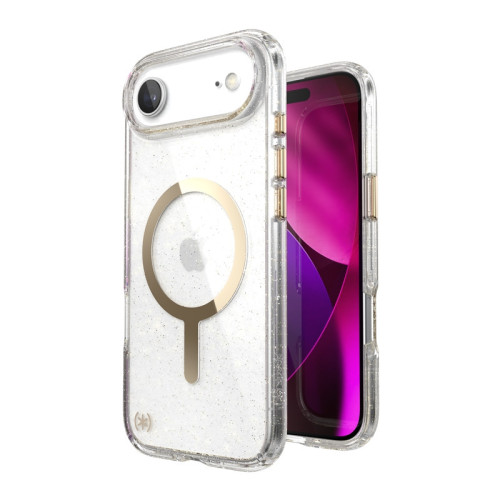Etui Speck Presidio Lux MagSafe do Apple iPhone Air (Glitter / Gold Metallic)