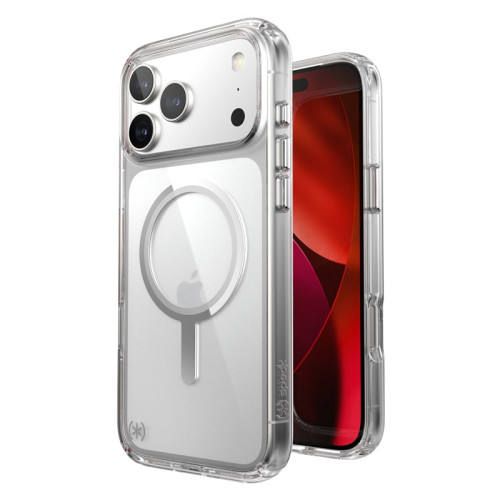 Etui Speck Presidio Perfect Clear MagSafe für Apple iPhone 17 Pro Max (Clear / Silver)