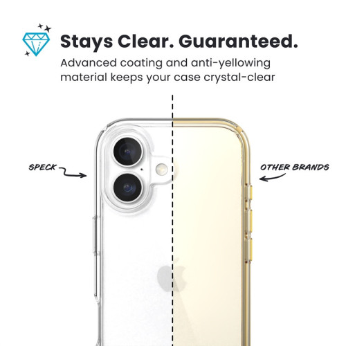 Speck Presidio Perfect-Clear Case for Apple iPhone 17 (Clear)