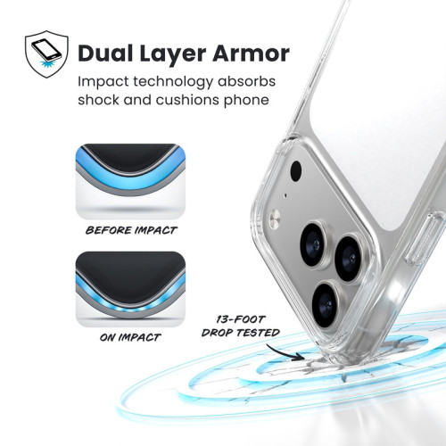 Speck Presidio Perfect-Clear Case for Apple iPhone 17 Pro (Clear)